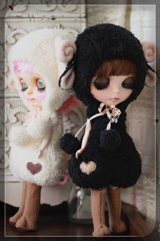 Sheep outfit for Blythe by Chilly Qi, Blythe clothes